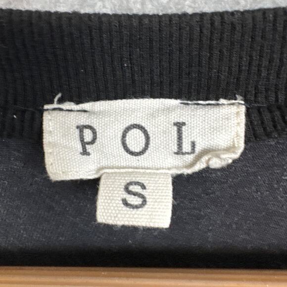 Pol Oversized Pearl Detail Ribbed Top Frayed Edge Twill Size S Boho Whimsigoth - Picture 7 of 9